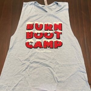 Burn Boot Camp Light Blue Tank Top